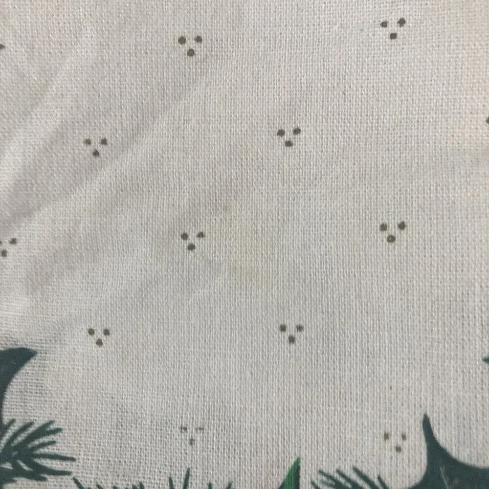 Sunweave Linen Set of 6 Holly & Pinecones Napkins Christmas Holidays Vintage
